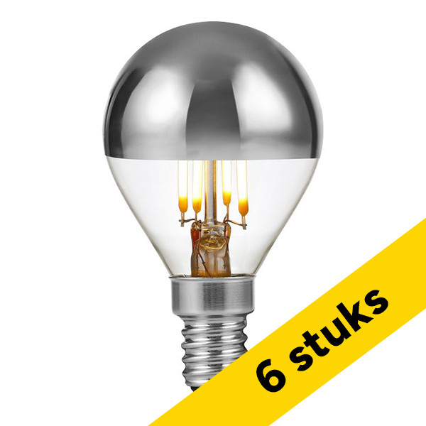 Aanbieding: 6x 123led LED lamp E14 Kopspiegel | Kogel G45 | Filament | Helder | 2500K | Dimbaar | 4W LDR09472 - 1