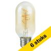 Aanbieding: 6x 123led LED lamp E27 | Buis T45 | Filament | Goud | 2200K | Dimbaar | 4.2W (40W) LDR09140 - 1