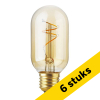 Aanbieding: 6x 123led LED lamp E27 | Buis T45 | Goud | 2200K | 2,9W (25W) LDR09251 - 1