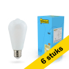 Aanbieding: 6x 123led LED lamp E27 | Edison ST64 | Mat | 2700K | Dimbaar | 470 lumen LDR02113 - 1