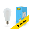 Aanbieding: 6x 123led LED lamp E27 | Edison ST64 | Mat | 2700K | Dimbaar | 806 lumen LDR02117 - 1