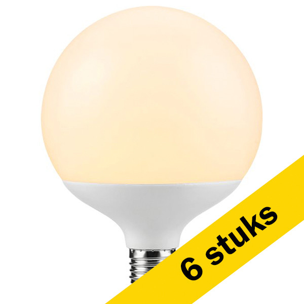 Aanbieding: 6x 123led LED lamp E27 | Globe G120 | Mat | 2700K | Dimbaar | 18W (150W) LDR09549 - 1
