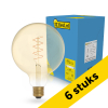 Aanbieding: 6x 123led LED lamp E27 | Globe G125 | Filament | Goud | 1800K | Dimbaar | 4W LDR02237 - 1