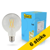 Aanbieding: 6x 123led LED lamp E27 | Globe G95 | Dim to Warm | Filament | 2200-2700K | Dimbaar | 7W (60W) LDR02103 - 1