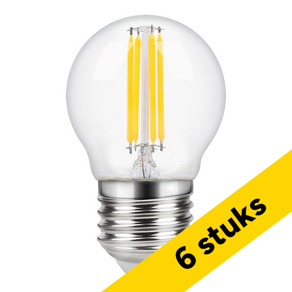 Aanbieding: 6x 123led LED lamp E27 | Kogel G45 | Filament | 2200K | Dimbaar | CRI >93 | 4W (26W) LDR09313 - 1