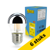 Aanbieding: 6x 123led LED lamp E27 | Kogel G45 | Kopspiegel | Zilver | 2700K | Dimbaar | 4.5W LDR02245 - 1