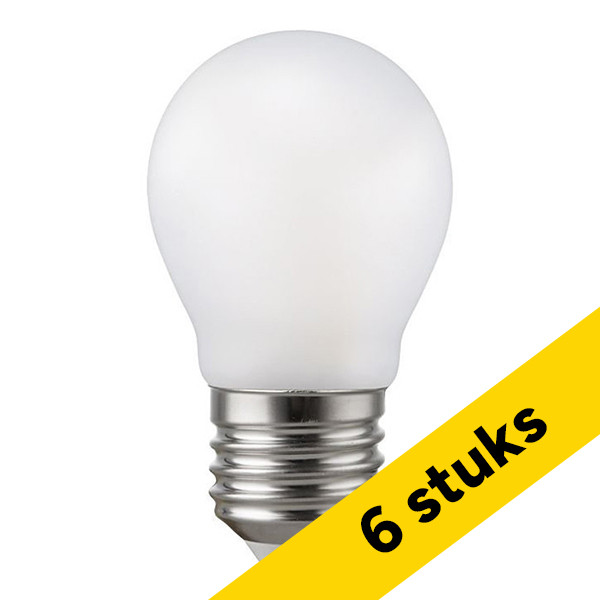 123led Aanbieding: 6x 123led LED lamp E27 | Kogel G45 | Mat | 2700K | Dimbaar | 7W (60W)  LDR09323 - 1