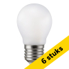 Aanbieding: 6x 123led LED lamp E27 | Kogel G45 | Mat | 2700K | Dimbaar | 7W (60W) LDR09323 - 1