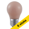 Aanbieding: 6x 123led LED lamp E27 | Kogel P45 | Flame | Mat | 1900K | Dimbaar | 4.5W (25W) LDR06414 - 1