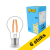 Aanbieding: 6x 123led LED lamp E27 | Peer A60 | Filament | 2700K | 7W (60W)
