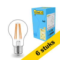 123led Aanbieding: 6x 123led LED lamp E27 | Peer A60 | Filament | 2700K | Dimbaar | 7W (40W)  LDR01803