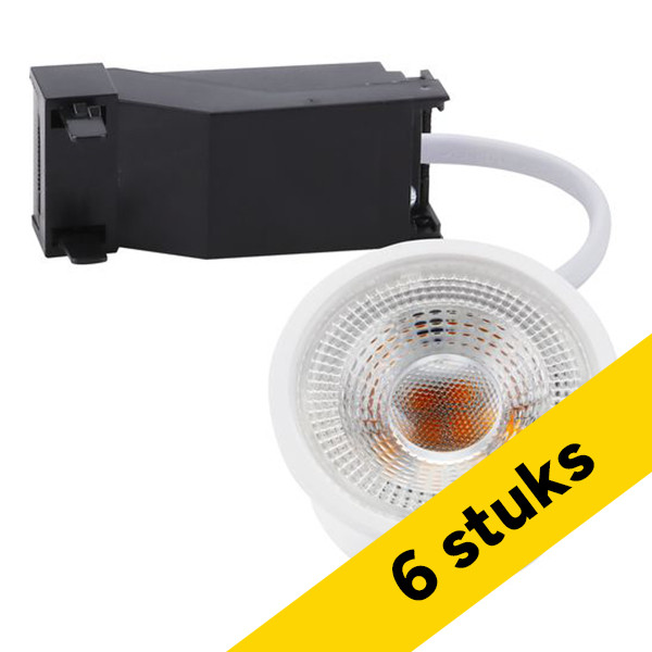 Aanbieding: 6x 123led Led inbouwspot | Rond | 2700K | Wit | IP20 | Dimbaar | 5W (40W) LDR09523 - 1