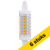 Aanbieding: 6x 123led R7S LED lamp | Buis T20 | Helder | 3000K | Dimbaar | 5W (40W) LDR09080 - 1