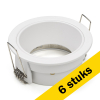 Aanbieding: 6x Inbouwarmatuur GU10 | Rond | incl. fitting | IP20 | Wit LDR08037 - 1