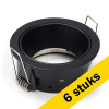 Aanbieding: 6x Inbouwarmatuur GU10 | Rond | incl. fitting | IP20 | Zwart LDR08039 - 1