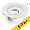 Aanbieding: 6x Inbouwarmatuur GU10 | Trimless | Rond | incl. fitting | IP20 | Wit LDR08029 - 1