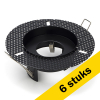 Aanbieding: 6x Inbouwarmatuur GU10 | Trimless | Rond | incl. fitting | IP20 | Zwart LDR08031 - 1