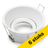 Aanbieding: 6x Led inbouwarmatuur | Rond diep | Wit | GU10 fitting | Ø 85 mm | IP20