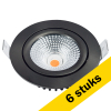 Aanbieding: 6x Led inbouwspot | Rond | 2700K-3000K-4000K | Gun Metal geborsteld | Ø 75 mm | IP65 | Dimbaar | 5W