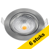 Aanbieding: 6x Led inbouwspot | Rond | 2700K-3000K-4000K | Nikkel | Ø 55 mm | IP65 | Dimbaar | 5W