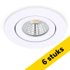 Aanbieding: 6x Led inbouwspot | Rond | 2700K-3000K-4000K | Wit | Ø 55 mm | IP65 | Dimbaar | 5W LDR02428 - 1