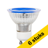 Aanbieding 6x 123led GU10 LED spot | Blauw | Dimbaar | 5W LDR01302 - 1