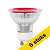 Aanbieding 6x 123led GU10 LED spot | Rood | Dimbaar | 5W LDR01296 - 1
