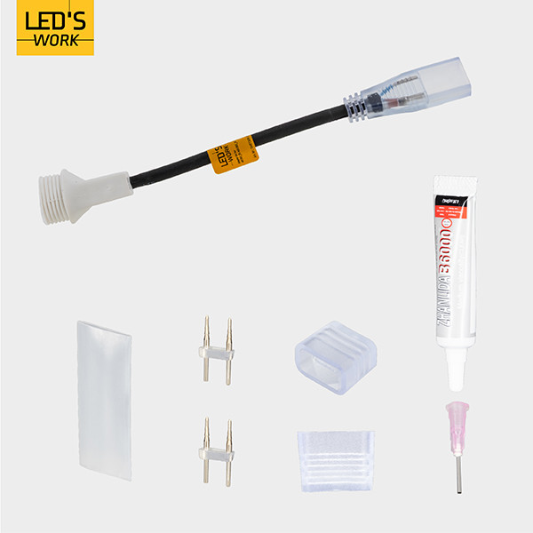 Aansluitkit lichtslang | Type C | Zwart LDR09453 - 4