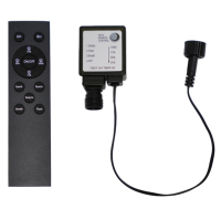 Afstandsbediening en controller voor lichtsnoer 24V | Zwart