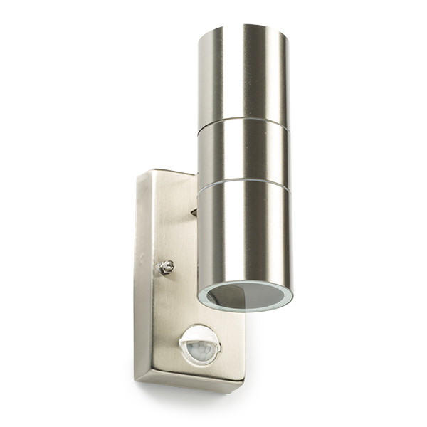 Buitenlamp met beweging & schemersensor GU10 | Up & Down | Calabar | IP44 | RVS LDR06590 - 2