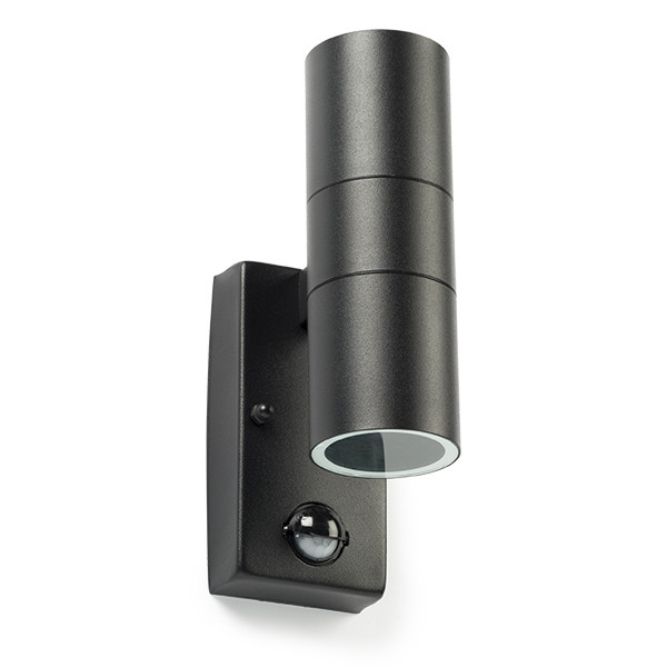 Buitenlamp met beweging & schemersensor GU10 | Up & Down | Calabar | IP44 | Zwart LDR06591 - 2