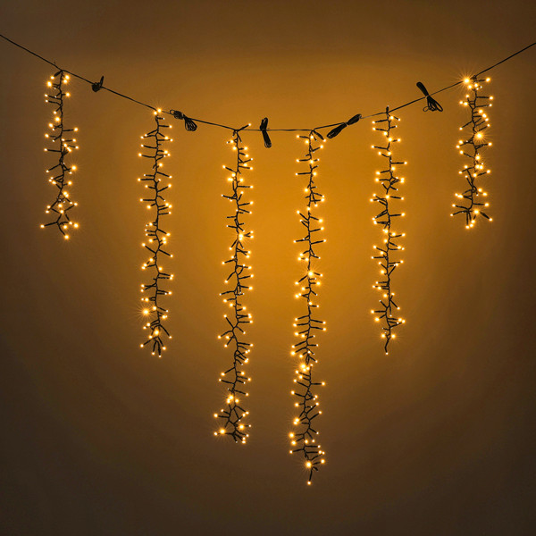 Cascadeverlichting Cluster | 4 takken | Extra warm wit & warm wit | 432 lampjes LDR07351 - 2