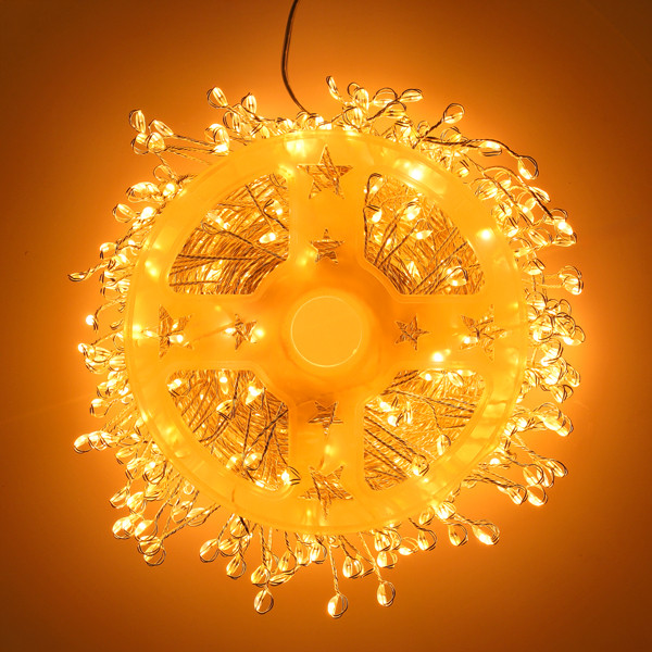 Cluster micro draadverlichting | 10 meter | Extra warm wit & Twinkle | 500 lampjes | Zilver LDR07380 - 2