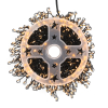 Cluster micro draadverlichting | 10 meter | Extra warm wit & Twinkle | 500 lampjes | Zwart LDR07384 - 3