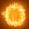 Cluster micro draadverlichting | 12 meter | Extra warm wit & Twinkle | 600 lampjes | Zilver LDR07381 - 2