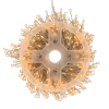 Cluster micro draadverlichting | 12 meter | Extra warm wit & Twinkle | 600 lampjes | Zilver LDR07381 - 3
