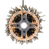 Cluster micro draadverlichting | 12 meter | Extra warm wit & Twinkle | 600 lampjes | Zwart LDR07385 - 3