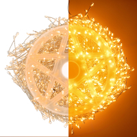 Cluster micro draadverlichting | 20 meter | Extra warm wit & Twinkle | 1000 lampjes | Zilver LDR07382