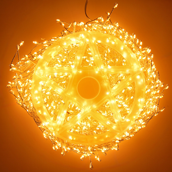 Cluster micro draadverlichting | 20 meter | Extra warm wit & Twinkle | 1000 lampjes | Zilver LDR07382 - 2