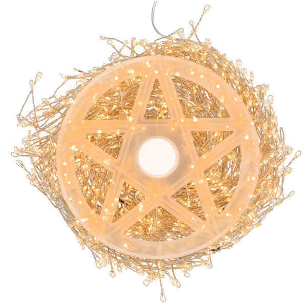 Cluster micro draadverlichting | 20 meter | Extra warm wit & Twinkle | 1000 lampjes | Zilver LDR07382 - 3