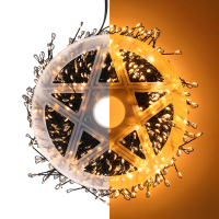 Cluster micro draadverlichting | 20 meter | Extra warm wit & Twinkle | 1000 lampjes | Zwart LDR07386