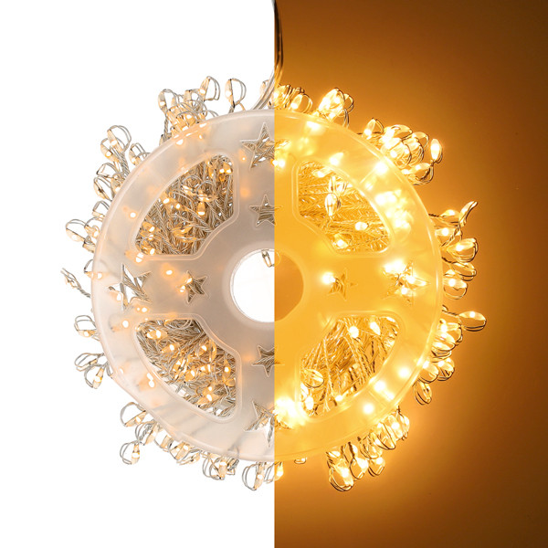 Cluster micro draadverlichting | 6 meter | Extra warm wit & Twinkle | 300 lampjes | Zilver LDR07379 - 1
