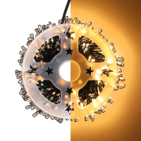 Cluster micro draadverlichting | 6 meter | Extra warm wit & Twinkle | 300 lampjes | Zwart LDR07383