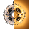 Cluster micro draadverlichting | 6 meter | Extra warm wit & Twinkle | 300 lampjes | Zwart LDR07383 - 1