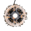 Cluster micro draadverlichting | 6 meter | Extra warm wit & Twinkle | 300 lampjes | Zwart LDR07383 - 3