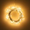 Cluster micro draadverlichting op batterijen | 2 meter | Extra warm wit & warm wit | 100 lampjes | Zilver LDR07378 - 2