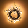 Cluster micro draadverlichting op batterijen | 2 meter | Extra warm wit & warm wit | 100 lampjes | Zwart LDR07377 - 2