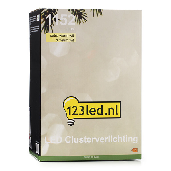 123led Clusterverlichting 11,4 meter | extra warm wit & warm wit | 1152 lampjes  LDR07130 - 8