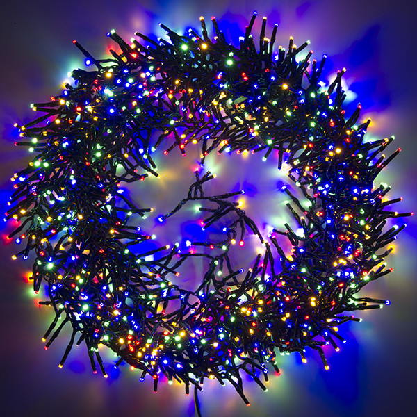 123led Clusterverlichting 11,4 meter | multicolor & warm wit | 1152 lampjes  LDR07189 - 2