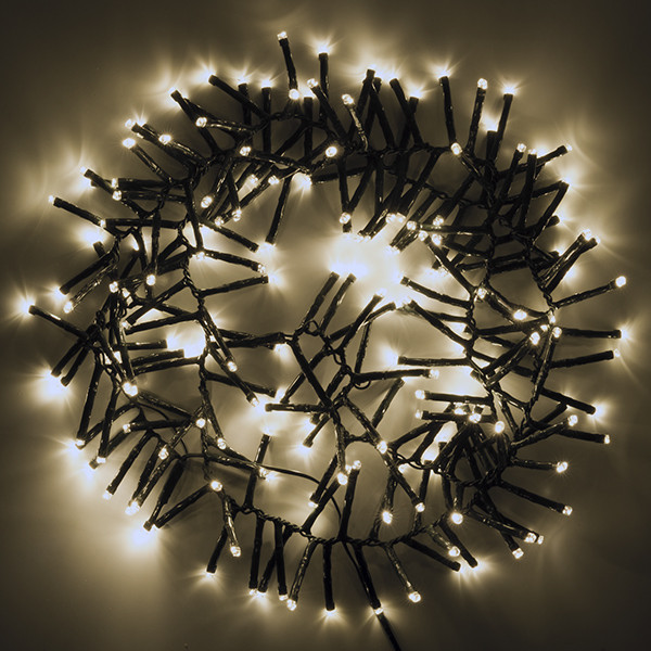 123led Clusterverlichting 1,4 meter op batterijen | multicolor & warm wit  | 192 lampjes met timer  LDR07298 - 3
